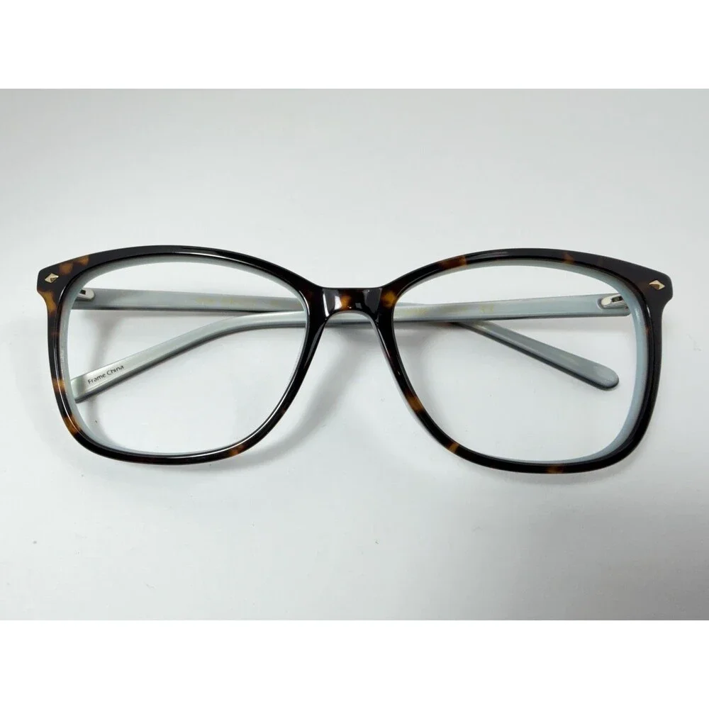 VIA SPIGA Women's 550 Tortoise & Blue Acetate Cat SunGlasses Frame 55-16-135